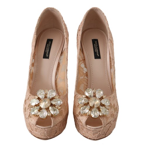 Lace Crystal Pumps Stilettos Dolce & Gabbana 41 showroom.pl wyprzedaż