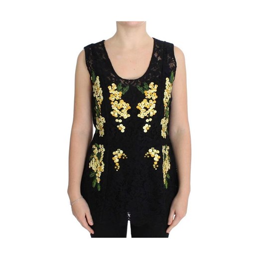 Floral Lace Embroidered Blouse Dolce & Gabbana IT48|XL wyprzedaż showroom.pl