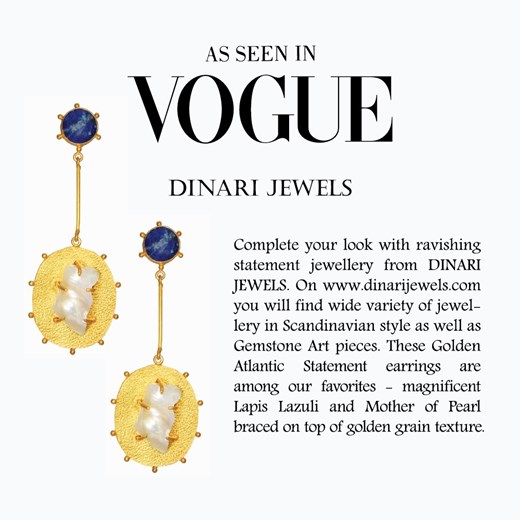 Dark Atlantic Earrings Dinari Jewels ONESIZE showroom.pl