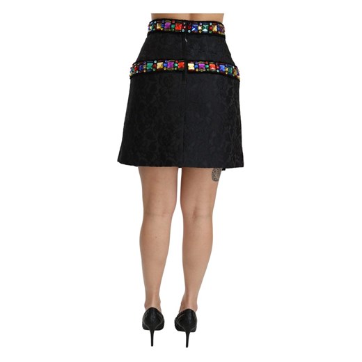 Crystal Embellished High Waist Skirt Dolce & Gabbana 38 IT okazja showroom.pl