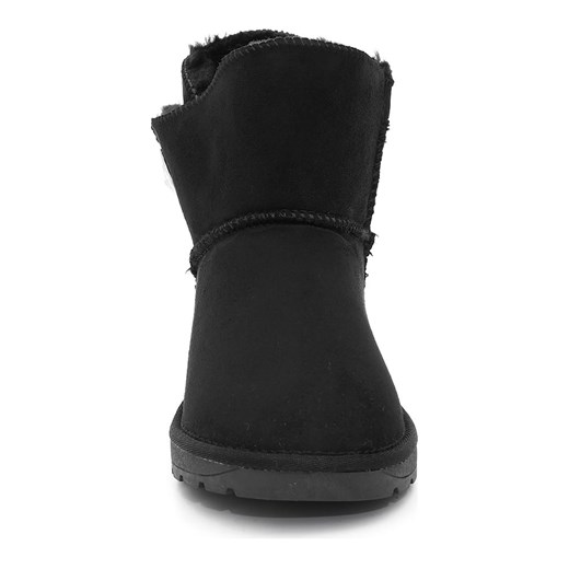 Śniegowce damskie czarne Island Boot welurowe casualowe 