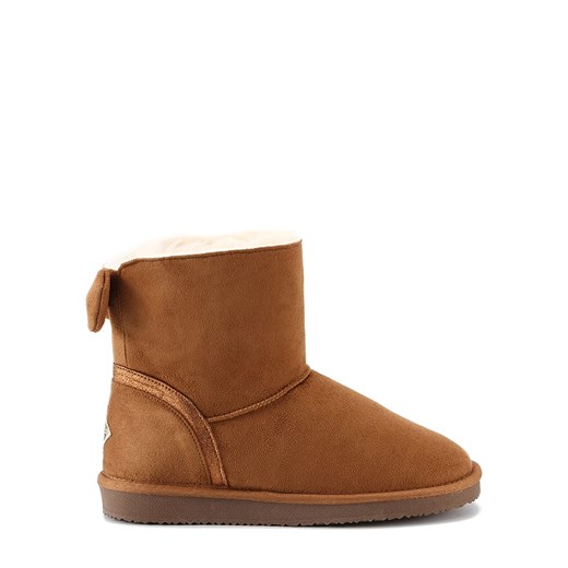 Śniegowce damskie Island Boot płaskie skórzane casualowe 