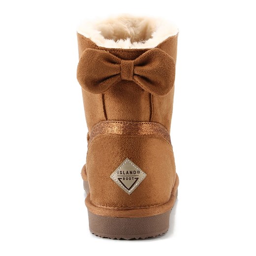 Śniegowce damskie Island Boot skórzane casualowe 