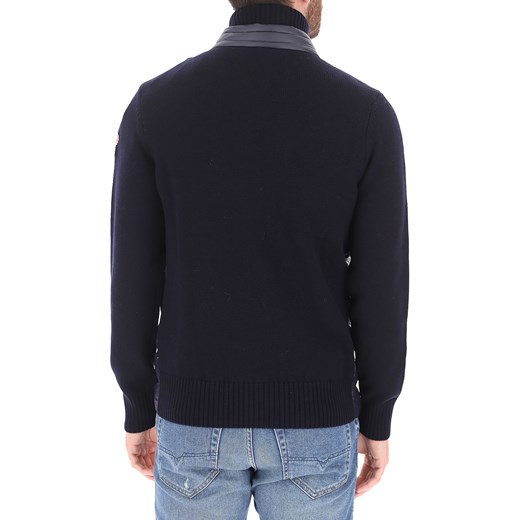 Moncler Sweter dla Mężczyzn, ciemny granatowy niebieski, Bawełna, 2019, M XL Moncler M RAFFAELLO NETWORK