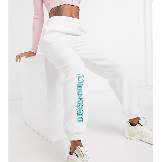 Local Heroes – Zestaw bluza i joggersy z napisem "Disconnect"-Biały L Asos Poland