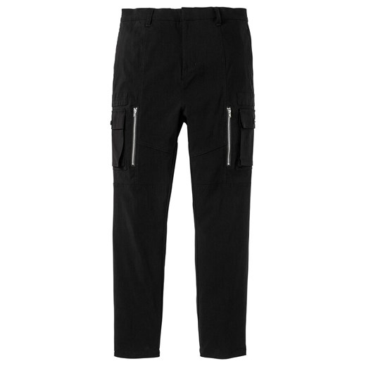 Spodnie garniturowe bojówki Slim Fit Straight | bonprix Bonprix 58 bonprix