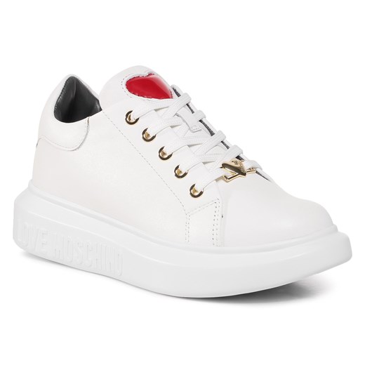 Sneakersy LOVE MOSCHINO - JA15494G0BJA0100 Bianco 41 eobuwie.pl