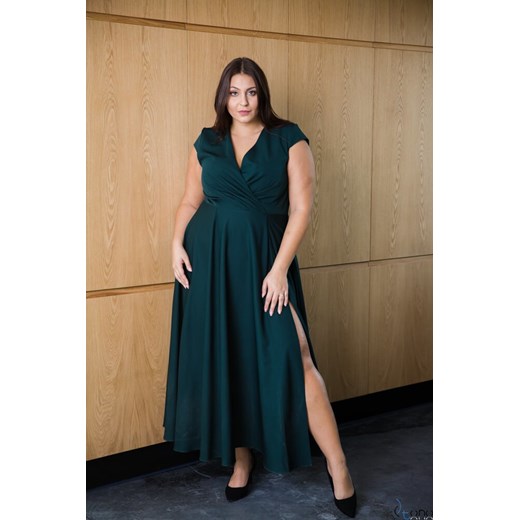 Zielona Sukienka LOREDANA Plus Size 44 TONO