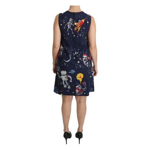 Planets Print Shift Dress Dolce & Gabbana 2XS - 38 IT okazyjna cena showroom.pl
