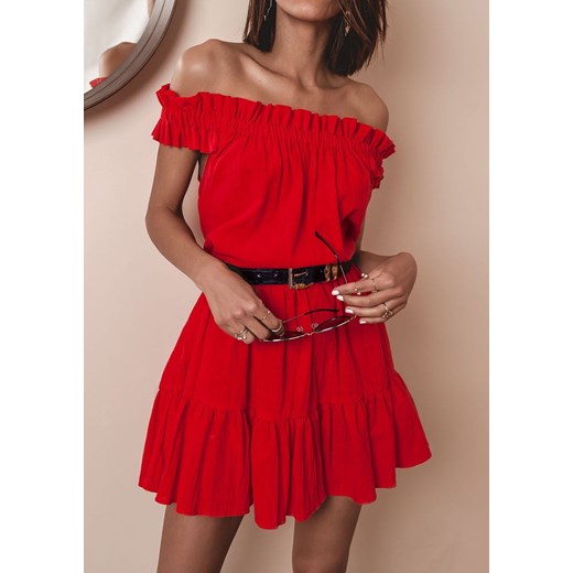 Sukienka Mardea - czerwona Latika okazyjna cena Butik Latika
