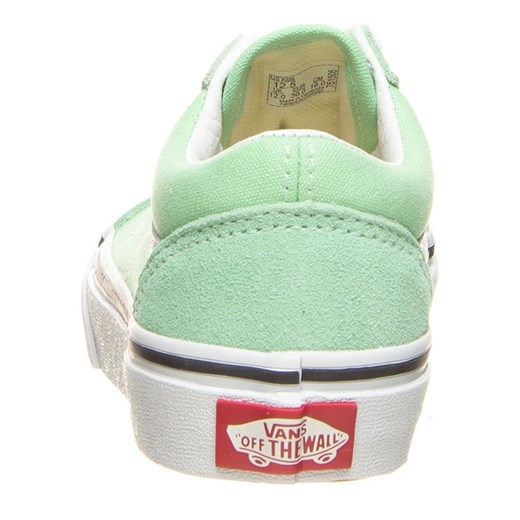 Skórzane sneakersy "Old Skool" kolorze zielonym Vans 30,5 Limango Polska