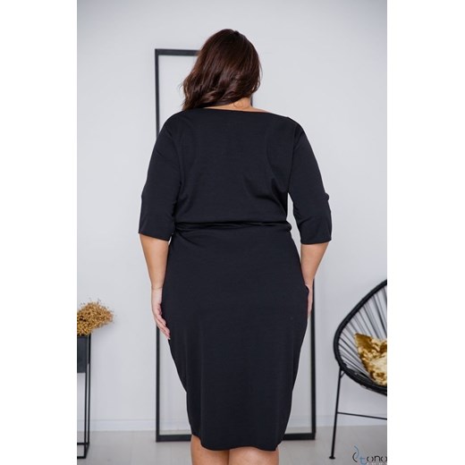 Czarna Sukienka ELMIRA Plus Size 56(8xl) TONO