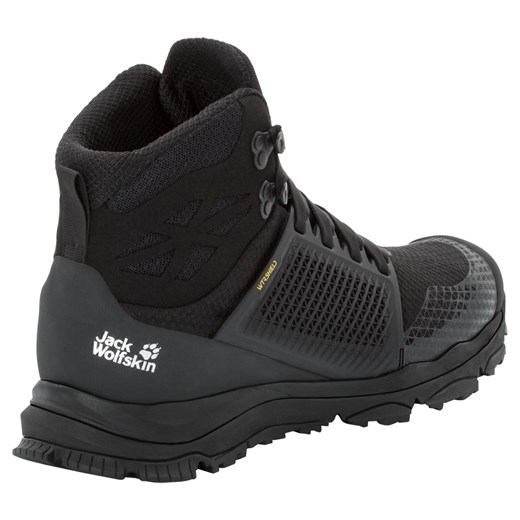 Buty męskie za kostkę TRAIL INVADER SHIELD MID M black / black Jack Wolfskin 42 (8 UK) Jack Wolfskin okazja