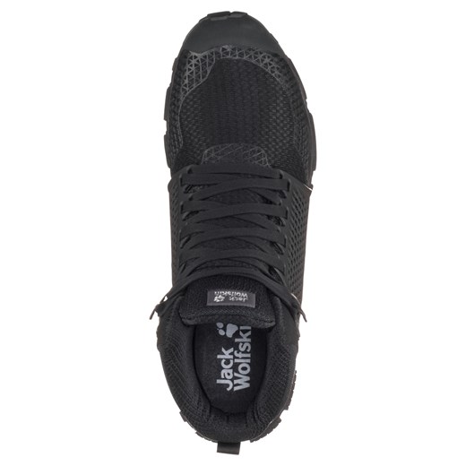 Buty męskie za kostkę TRAIL INVADER SHIELD MID M black / black Jack Wolfskin 42 (8 UK) okazyjna cena Jack Wolfskin