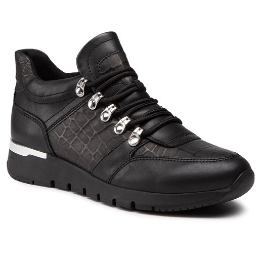Sneakersy CAPRICE - 9-25200-25 Black Croco Co 039 39 eobuwie.pl