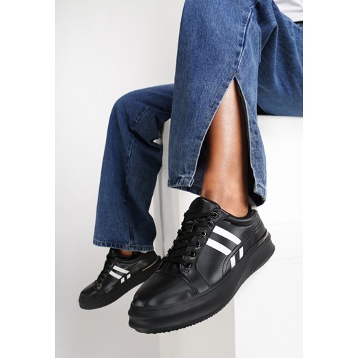 Czarne Sneakersy Aqiatune Renee 37 renee.pl