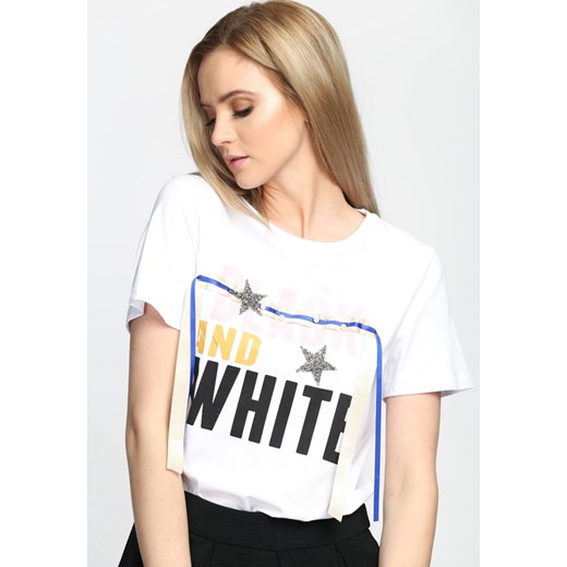 Biały T-shirt Take Stock Multu M/L okazyjna cena Multu.pl 