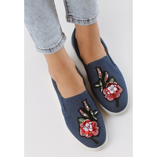 Granatowe Slip On Light Up Multu 38 okazyjna cena Multu.pl