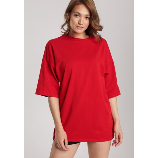 Czerwony T-shirt Oversize  Orileia Renee M Renee odzież