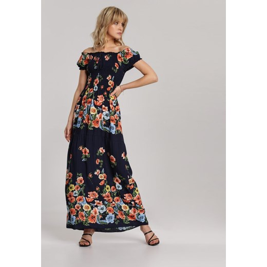 Granatowa Sukienka Nerimia Renee S/M Renee odzież promocyjna cena
