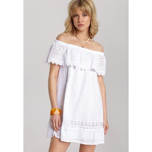 Biała Sukienka Kallimia Renee S/M Renee odzież okazyjna cena