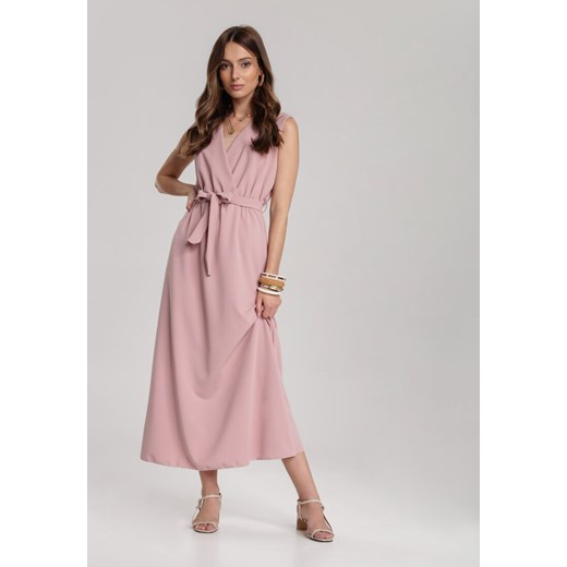 Różowa Sukienka Limoronis Renee S/M okazja Renee odzież