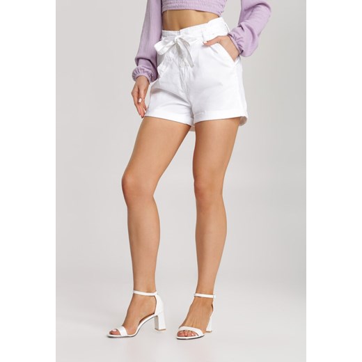 Białe Szorty Abathilei Renee S okazyjna cena Renee odzież
