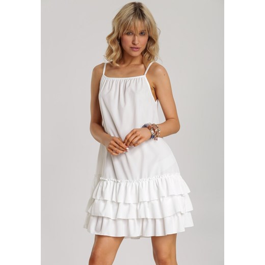 Biała Sukienka Adrilora Renee S/M wyprzedaż Renee odzież
