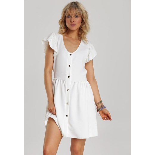 Biała Sukienka Iphanisse Renee S/M promocja Renee odzież