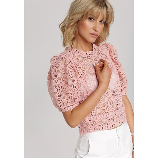 Różowa Bluzka Lorerinda Renee S/M Renee odzież