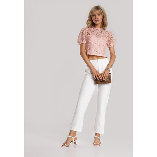 Różowa Bluzka Theminiassi Renee M/L Renee odzież