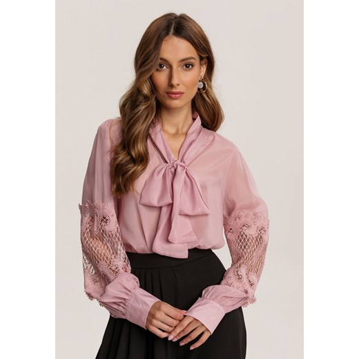 Różowa Bluzka Merinah Renee S/M Renee odzież
