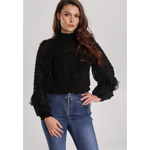 Sweter damski Renee czarny Odzież Damska EF czarny VLPC Sweter damski Renee czarny Odzież Damska EF czarny VLPC