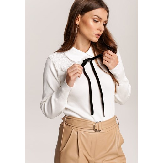 Sweter damski Renee biały Odzież Damska LH biały EXUF Sweter damski Renee biały Odzież Damska LH biały EXUF