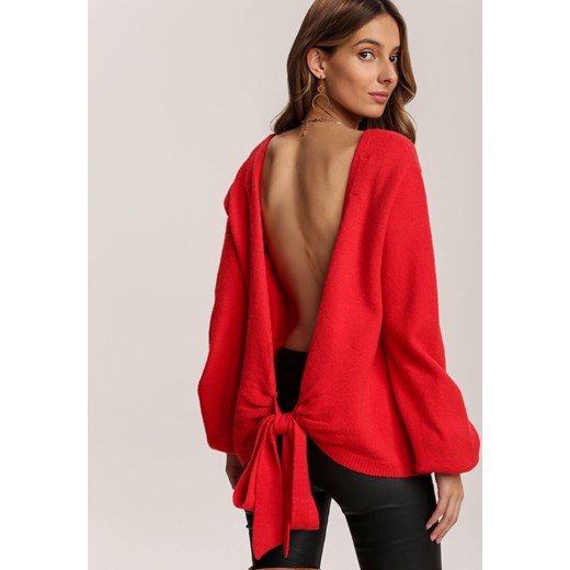 Czerwony Sweter Meridieth Renee S/M Renee odzież