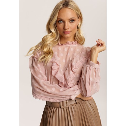 Różowa Bluzka Yelnala Renee M/L Renee odzież