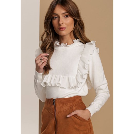 Sweter damski Renee Odzież Damska FG biały EZVW Sweter damski Renee Odzież Damska FG biały EZVW