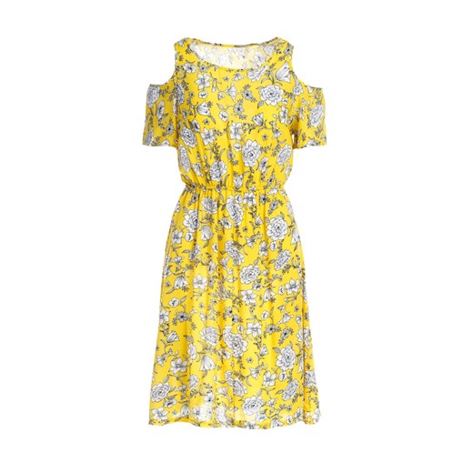 Żółta Sukienka Very Necessary Born2be XL/XXL okazyjna cena Born2be Odzież