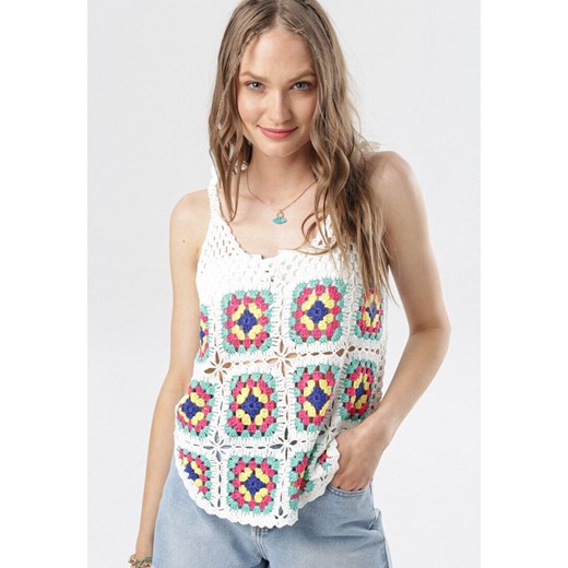 Biała Bluzka Kalliriope Born2be S/M promocyjna cena Born2be Odzież