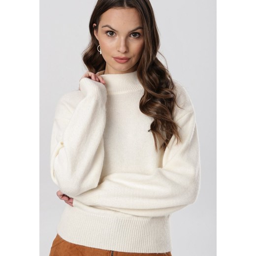 Sweter damski Born2be Odzież Damska JQ beżowy KCEY Sweter damski Born2be Odzież Damska JQ beżowy KCEY