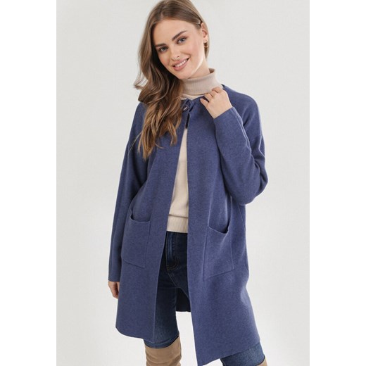 Sweter damski Born2be niebieski casualowy Odzież Damska LS niebieski SZOS Sweter damski Born2be niebieski casualowy Odzież Damska LS niebieski SZOS