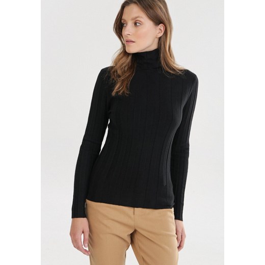 Sweter damski Born2be casual Odzież Damska EF czarny TRAA Sweter damski Born2be casual Odzież Damska EF czarny TRAA