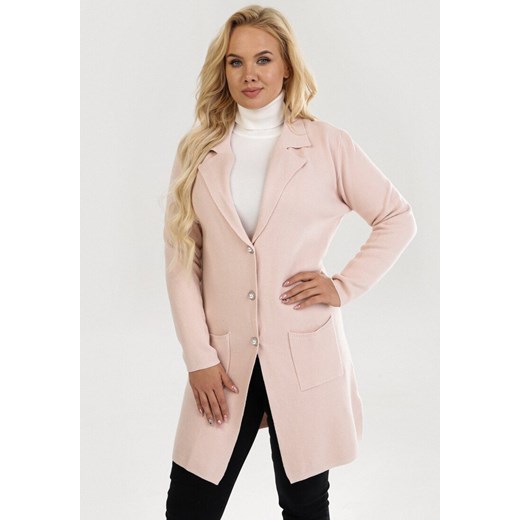 Sweter damski Born2be Odzież Damska GN różowy OOMX Sweter damski Born2be Odzież Damska GN różowy OOMX