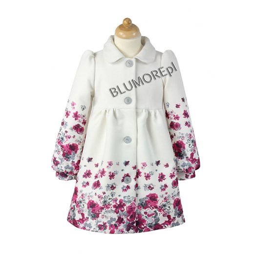 Najpiękniejszy płaszczyk na święta dla dziewczynki 74 - 116 blumore-pl rozowy dziewczęce