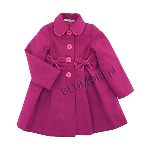 Wytworny płaszczyk dla dziewczynki 86 - 134 Kimi blumore-pl rozowy dziewczęce