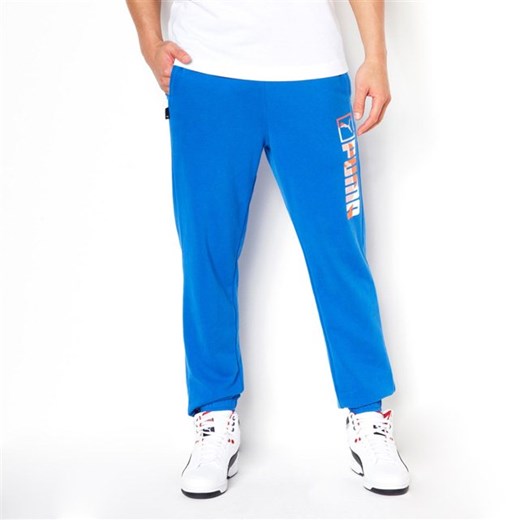 Spodnie sportowe la-redoute-pl niebieski bawełniane