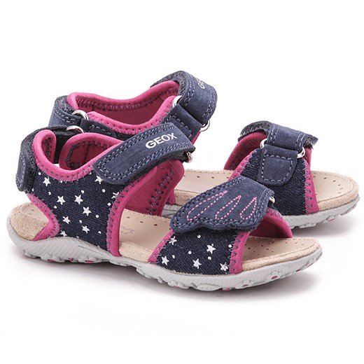Bambino Roxanne - Granatowe Canvasowe Sandały Dziecięce - B42D9B 01322 C4002 mivo fioletowy buty na lato