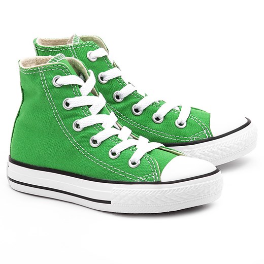 Chuck Taylor All Star - Zielone Canvasowe Trampki Dziecięce - 342369F mivo zielony cholewki