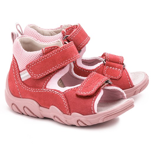 Rocky - Różowe Zamszowe Sandały Dziecięce - 2-00035-67 mivo czerwony buty na lato