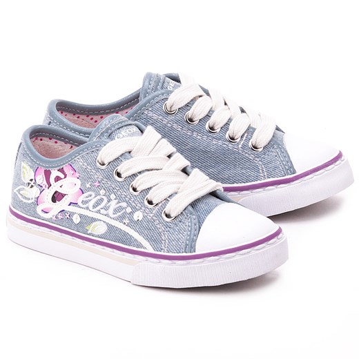 Junior Ciakgirl - Niebieskie Canvasowe Półbuty Dziecięce - J3204M 000DY C4051 mivo-kids fioletowy Buty